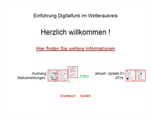 Tablet Screenshot of digitalfunk-wetteraukreis.de